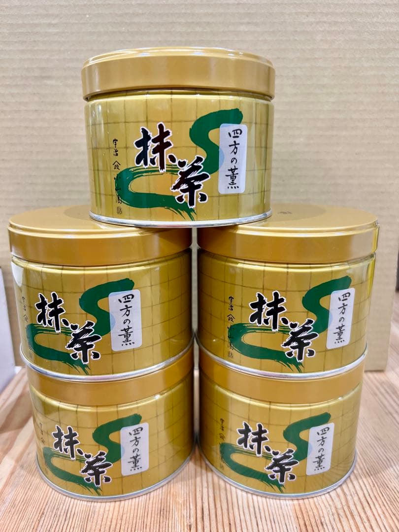 京都宇治抹茶　山政小山園　四方の薫150g ×5缶 MATCHAPOWDERED