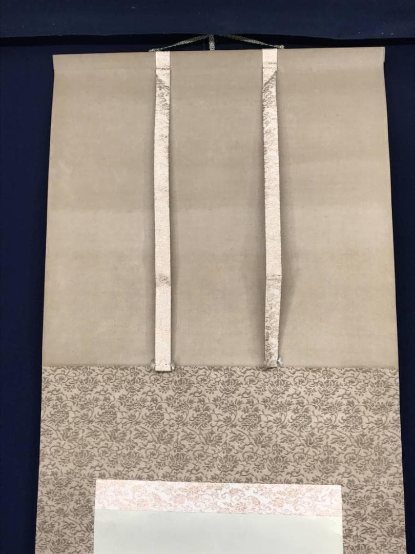 【真作】堀江春斎/富士に水車図/山水図/富士山図/掛軸/名家伝来/AC-388