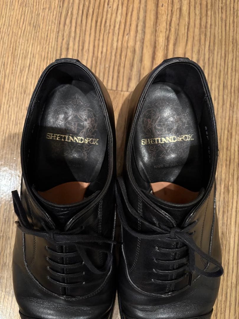 SHETLANDFOX 6 1/2 ストレートチップ ブラック