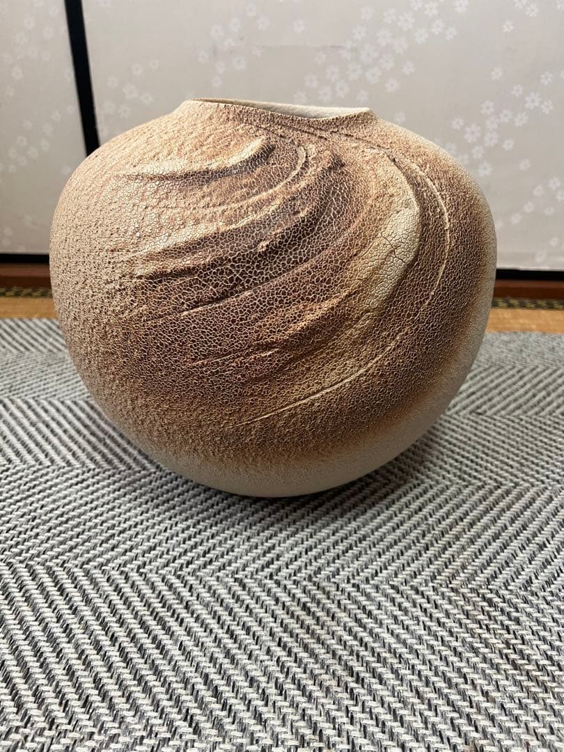 信楽焼　花瓶　花器　手作り　美峰　美杉