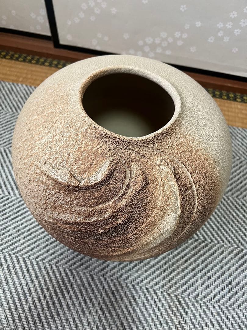 信楽焼　花瓶　花器　手作り　美峰　美杉