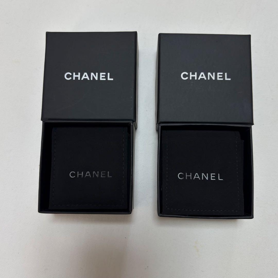 美品　シャネル　アクセサリー入れ　空箱　2個セット　ケース　デニム　現行品