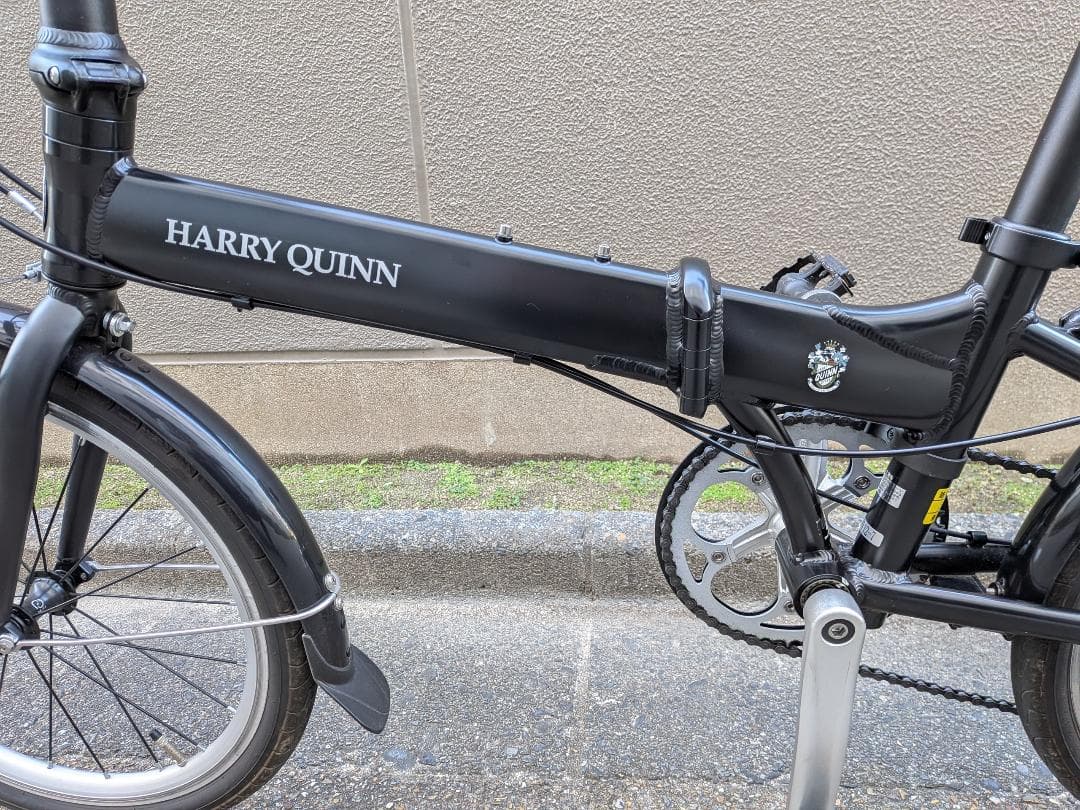HARRY QUINN 折りたたみ自転車 ブラック　ハリークイン　ロングブライト