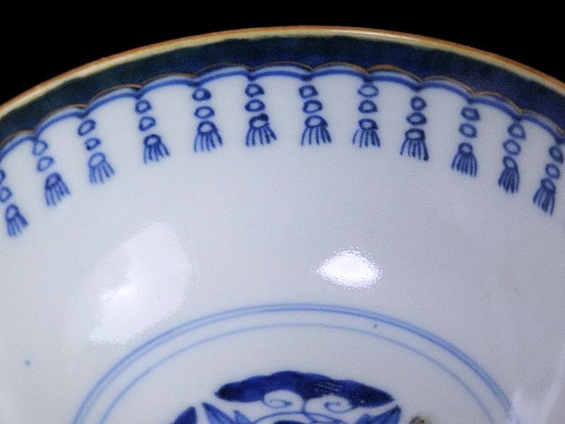 古伊万里　金襴手　鳳凰に牡丹の図　蓋茶碗　C002AS-fbrf