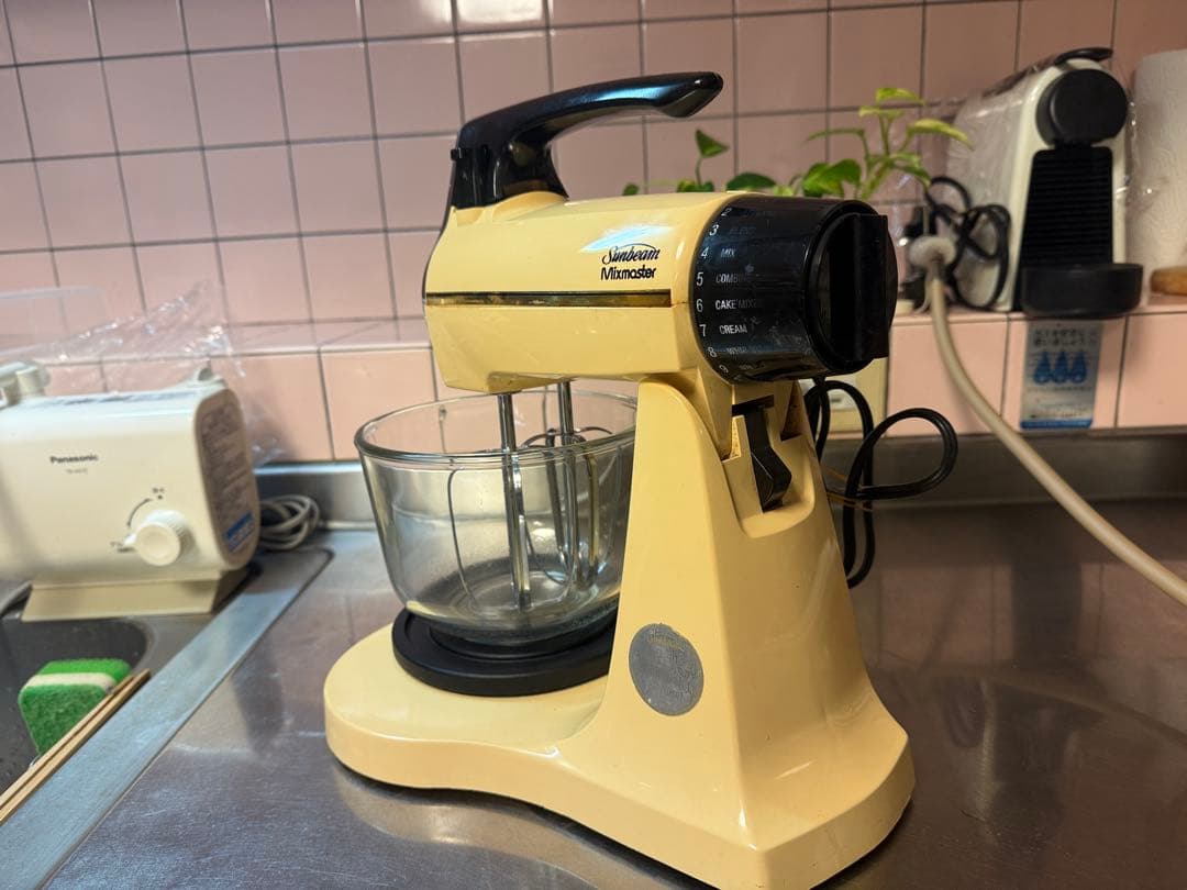 レトロ アメリカン　スタンドミキサー　ガラスボウル2個付き