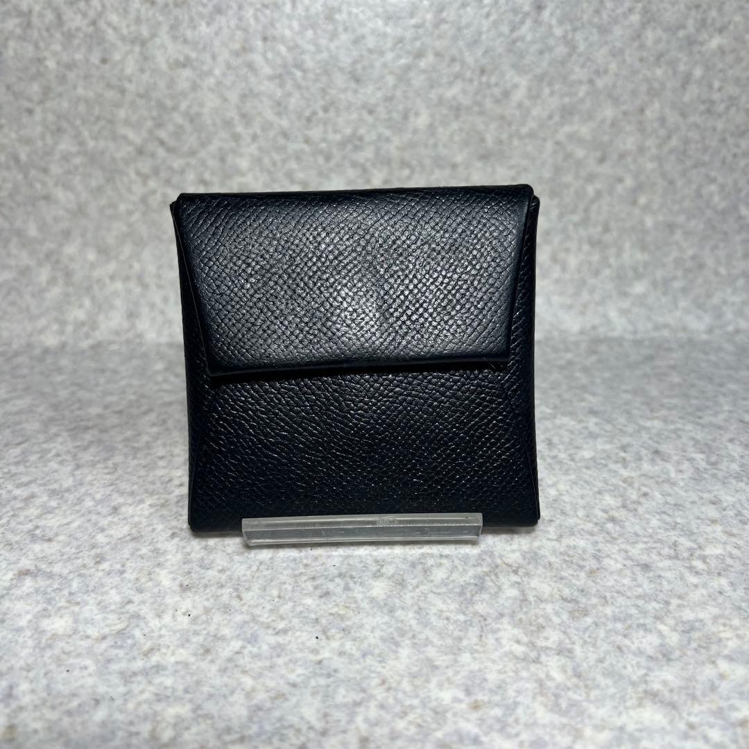 HERMES バスティアブラック レザー ケース