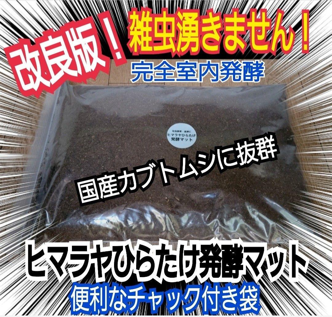 カブトムシ幼虫が大きくなる！産卵にも抜群です！ヒマラヤひらたけ発酵マット【6袋】