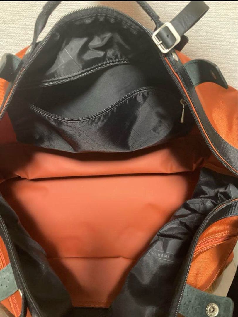 LONGCHAMP オレンジ ボストンバッグ［お値下げしました！］