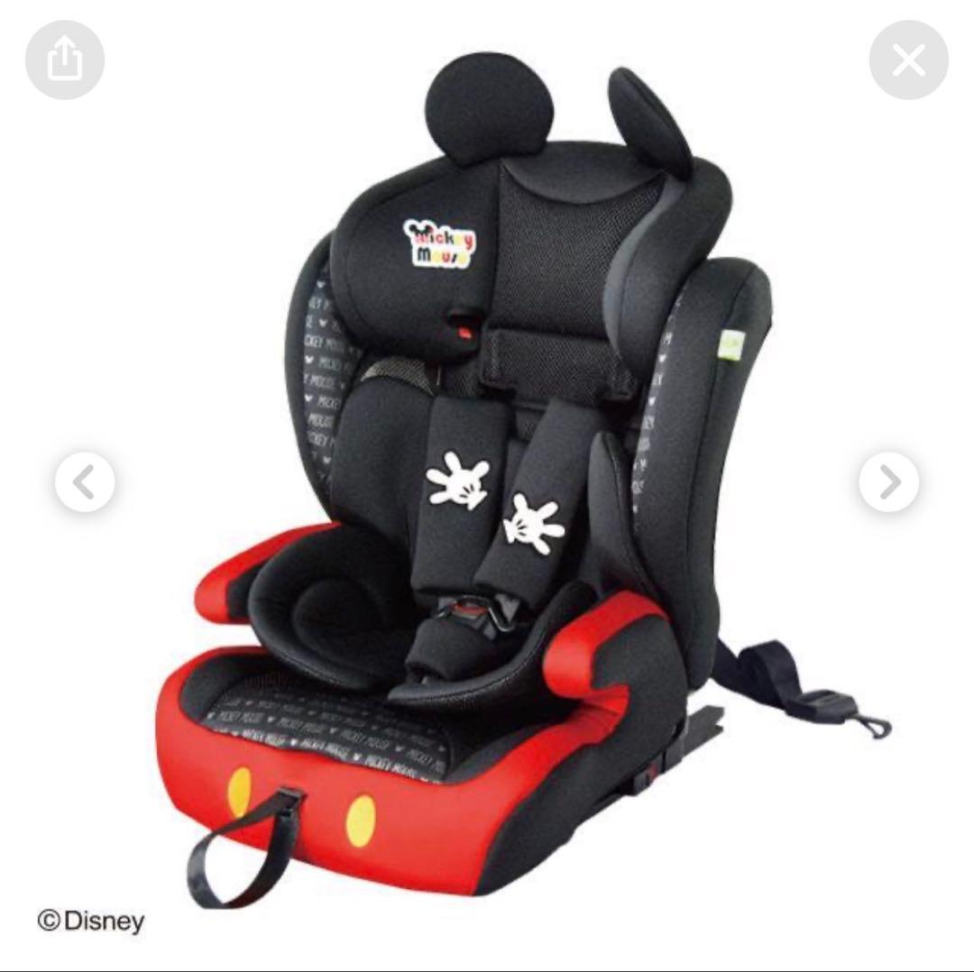新品未使用品ミッキーマウスチャイルドシート