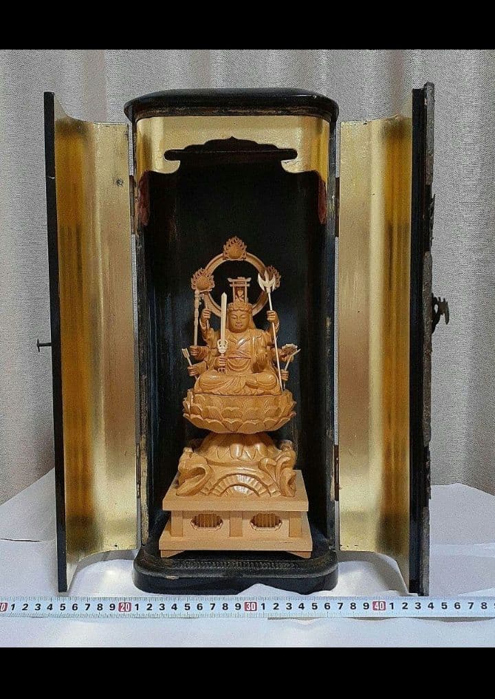 八臂弁財天　仏像　厨子