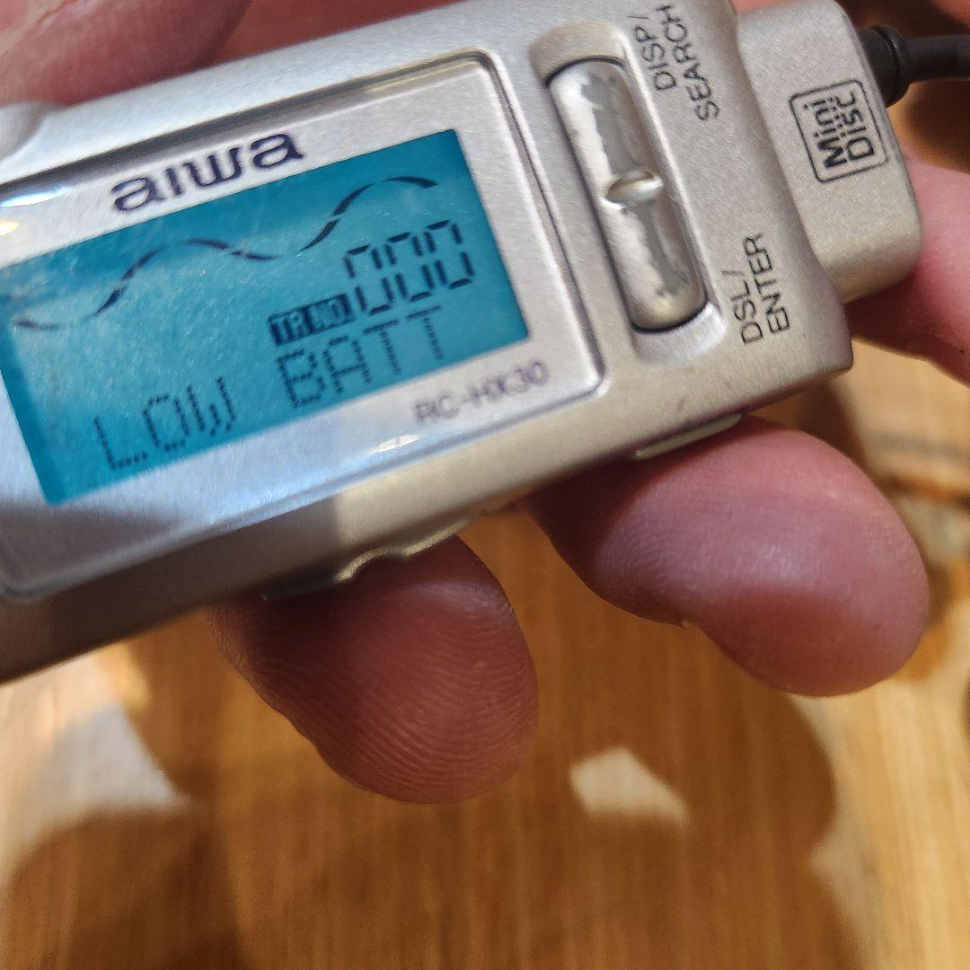 AIWA AM-HX50 アイワポータブル　MDプレーヤー　(動作品）