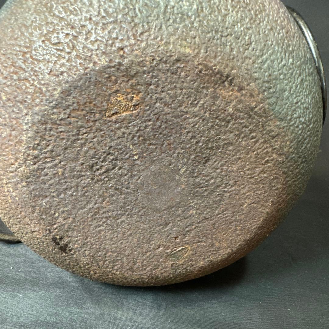 E823 送料無料　茶釜　山本閑浄　棗釜　茶道具　茶室　共箱