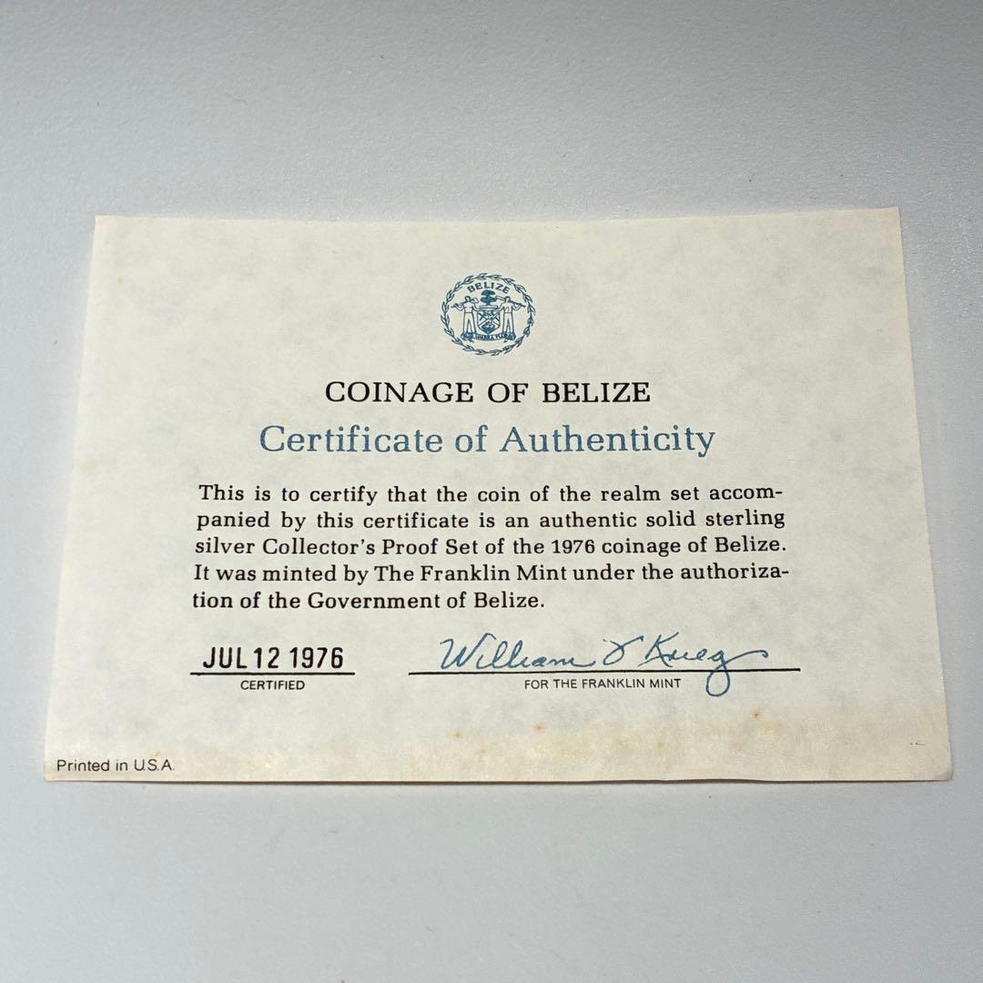 1976年 べリーゼ プルーフ貨幣 セット フランクリン・ミント社