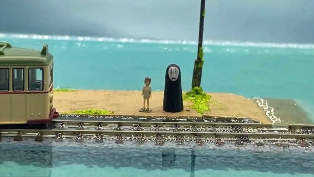 千と千尋の神隠し風　海原鉄道　ジオラマ