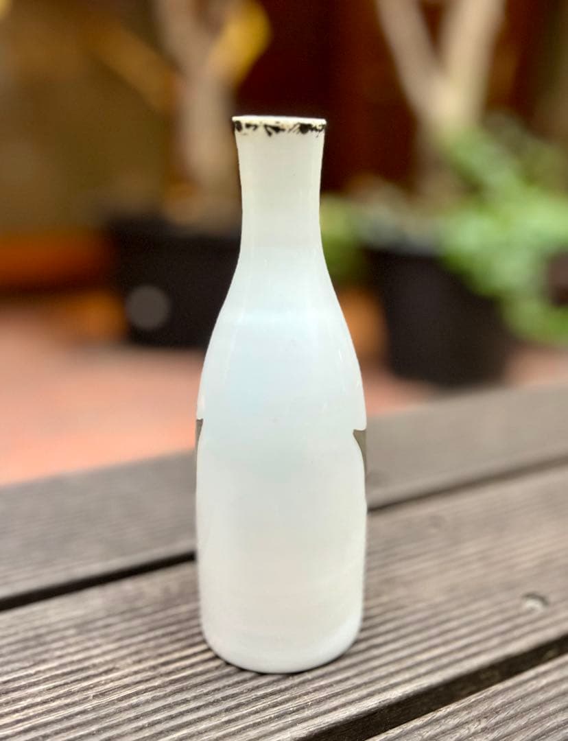 江戸ガラス　ガラス絵　ウランガラス　国旗　徳利　酒器　和ガラス　アンティーク