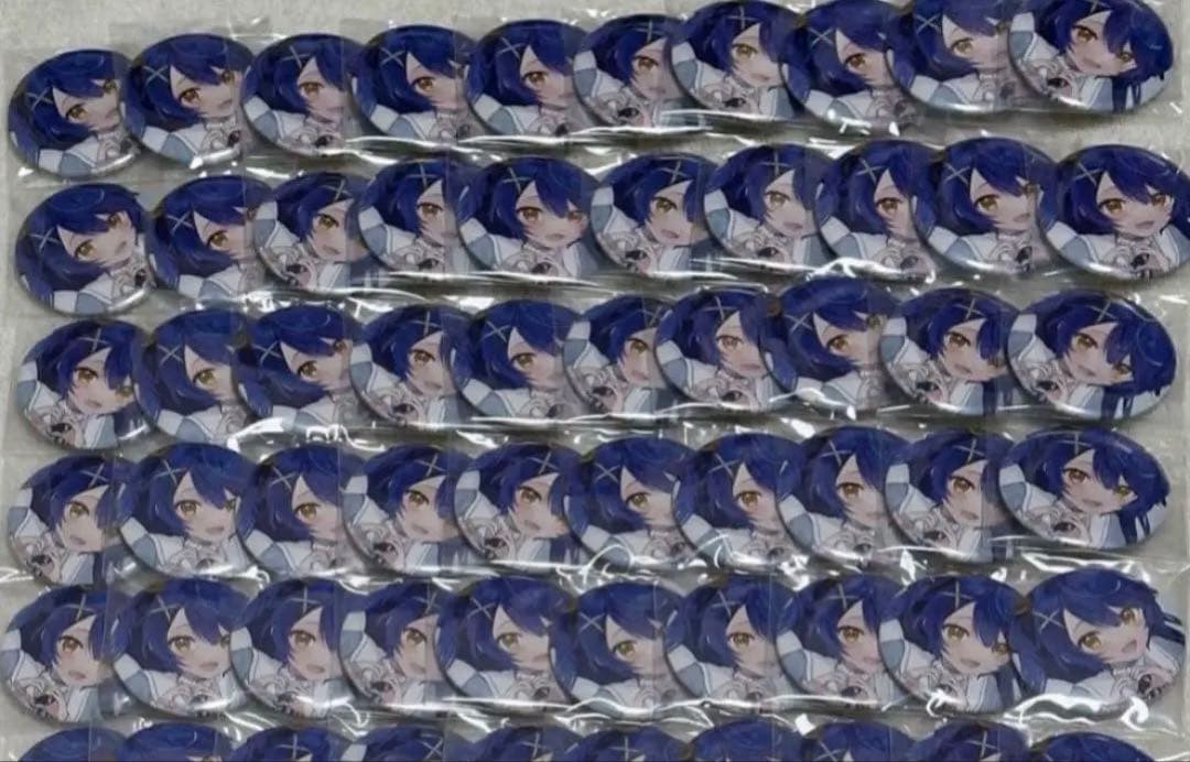 【限定価格】天宮こころ ラバーマットグッズ 缶バッチ 70個