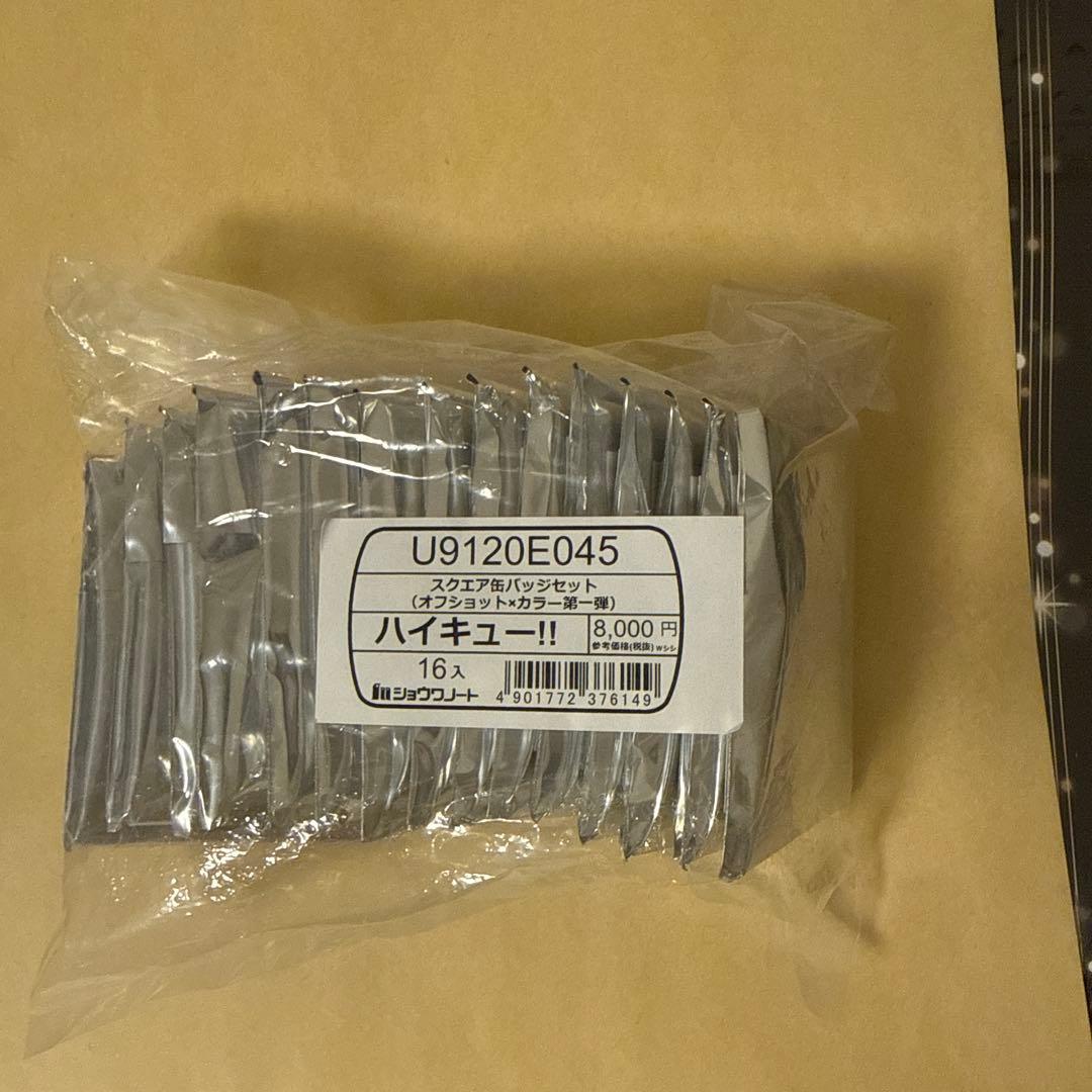 ハイキュー セブンネット限定 スクエア缶バッジ オフショット×カラー第一弾