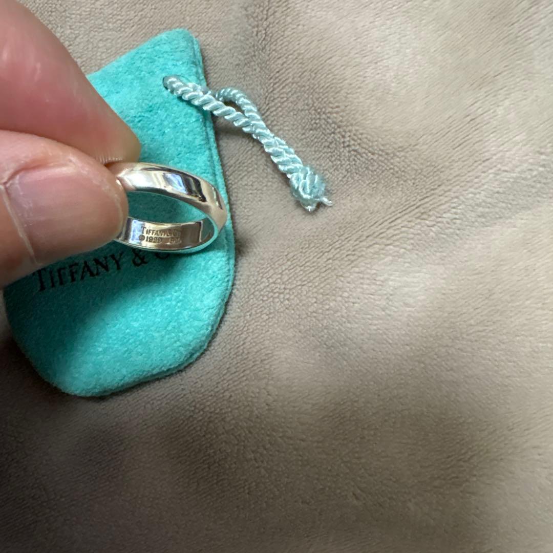 Tiffany & Co. ナイフエッジリング ポーチ付き19号