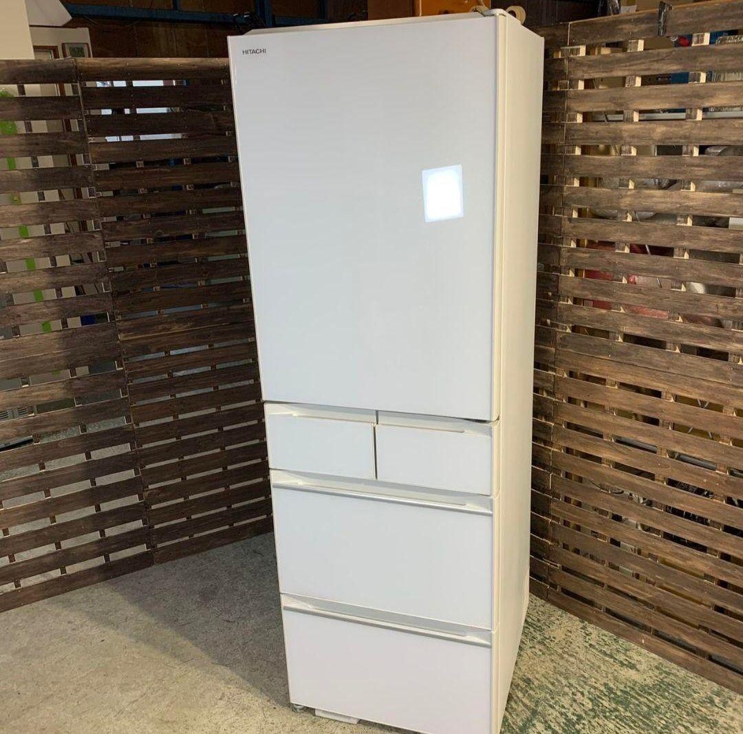 G297R\" HITACHI 5ドア 冷蔵庫 R-HWS47K (XW)
