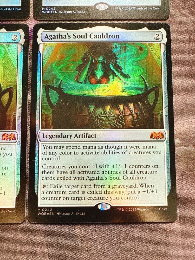 【foil】アガサの魂の大釜　英語　4枚セット