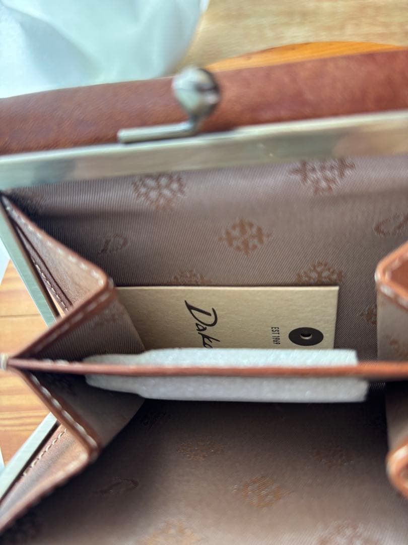 【新品】Dakota ブラウン レザー 折り財布