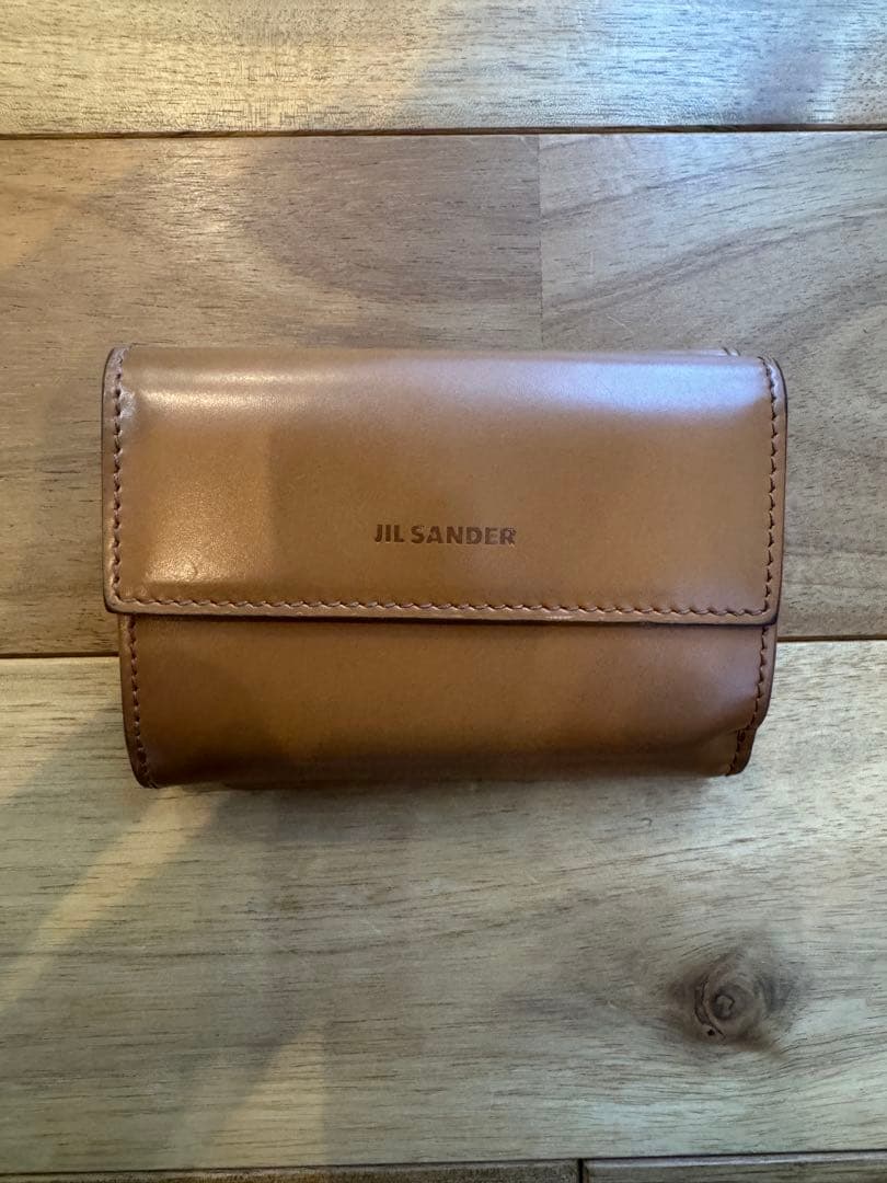 JIL SANDER ジルサンダー　CAMEL 三つ折り財布　美品