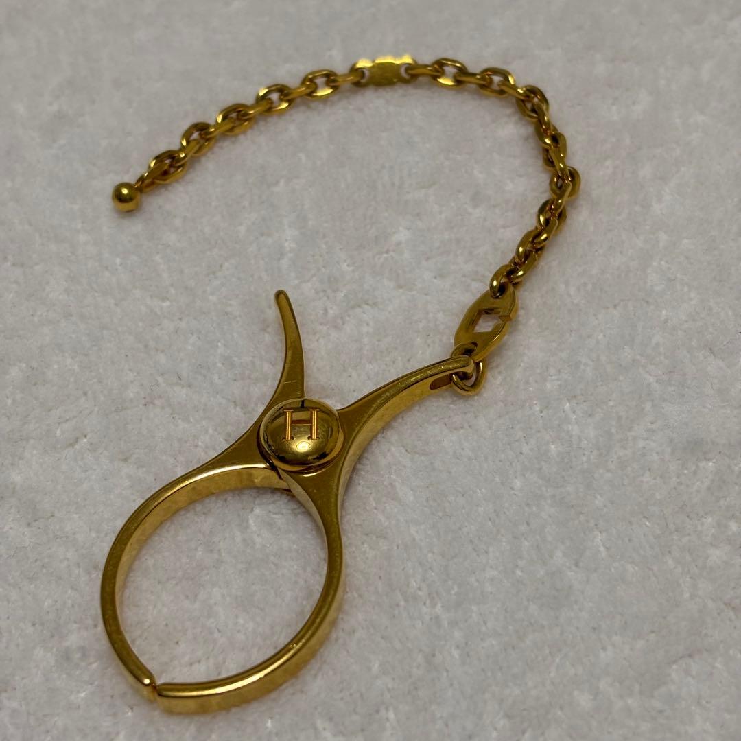 HERMES　エルメス　グローブホルダー　ゴールド色