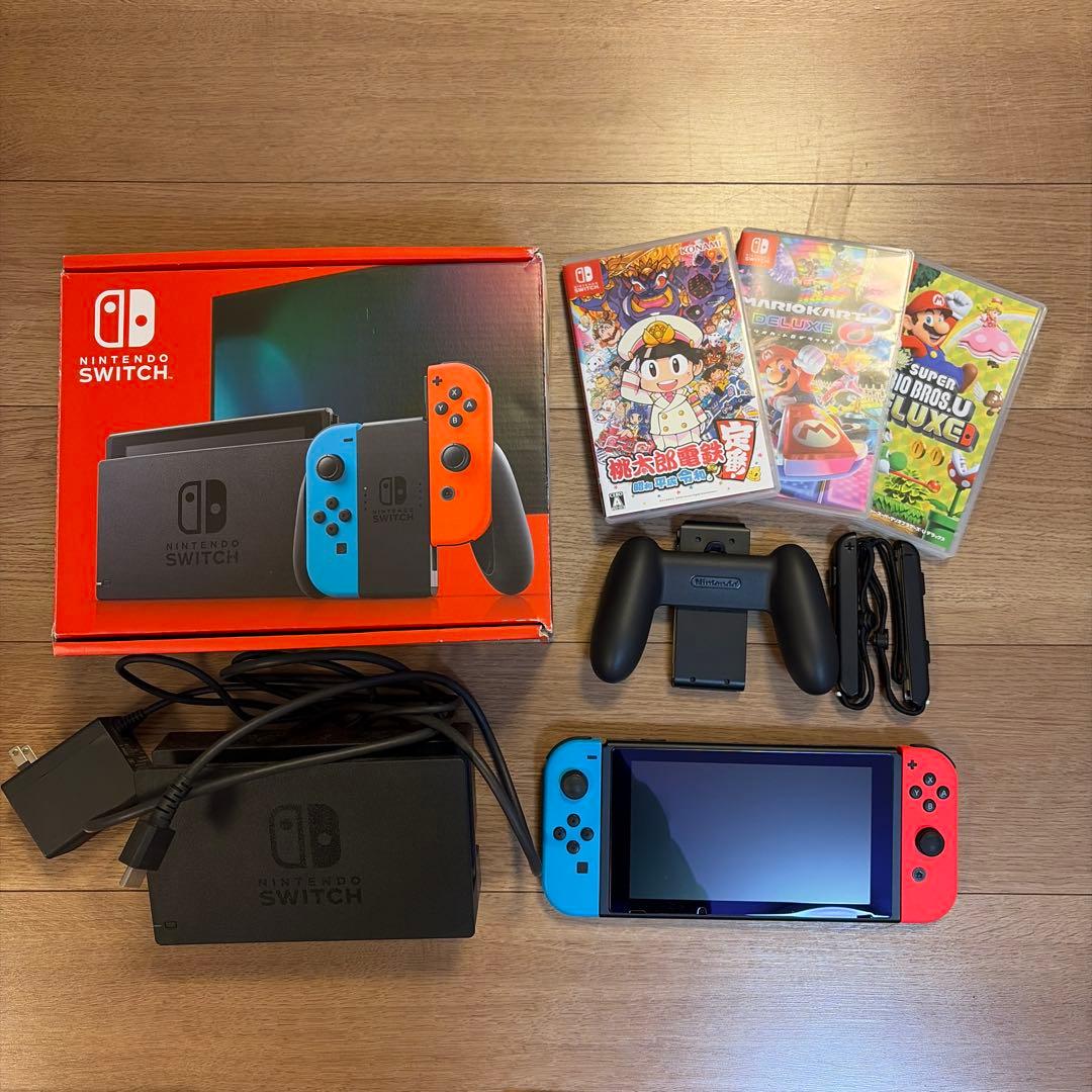 Nintendo Switch 本体 ゲームソフト3本付き