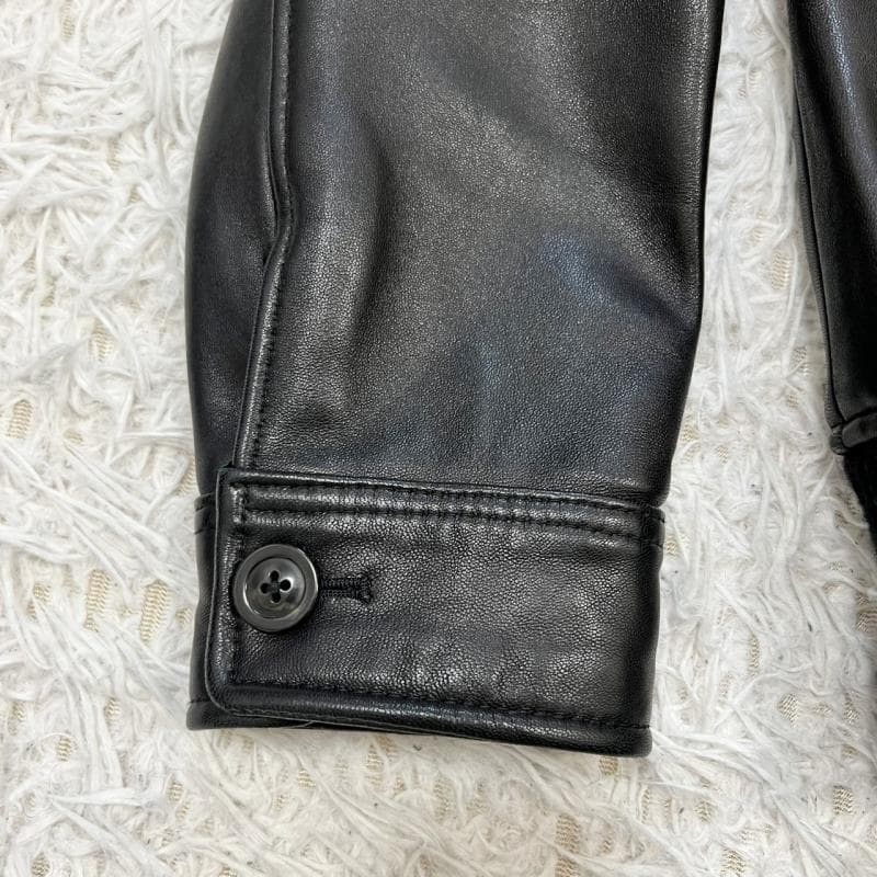 美品 A.P.C moto blouson レザージャケット 羊革 ブラック