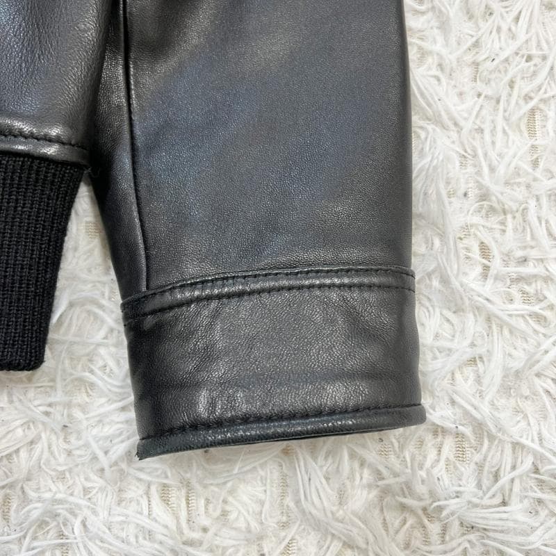 美品 A.P.C moto blouson レザージャケット 羊革 ブラック