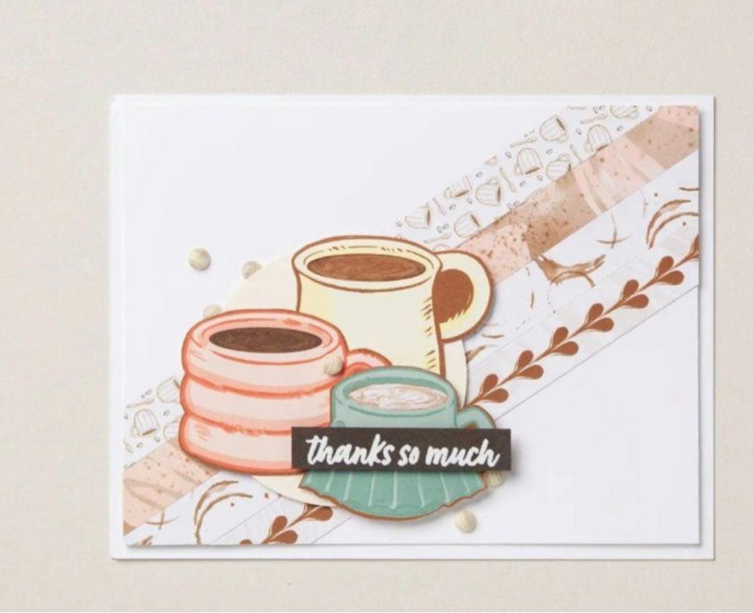 最後一点♡未使用　大人気のラテアートスタンプ＆ダイ　スタンピンアップ