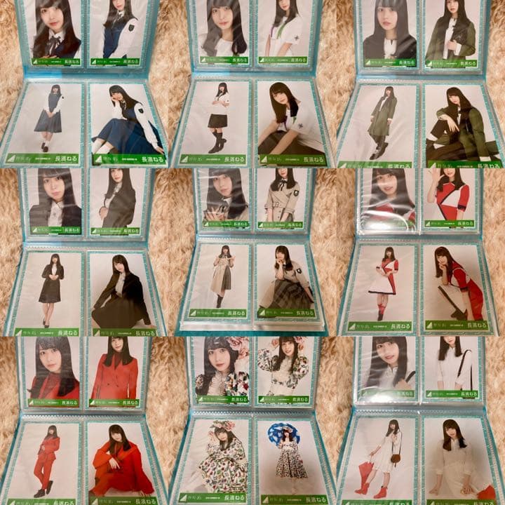 長濱ねる 卒業生写真4枚9種フルコンプ&ステッカー3種セット