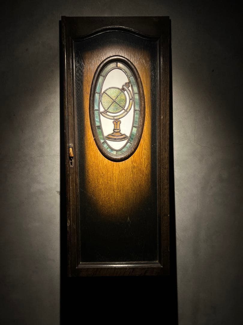 Stained Glass antique 建具　【地球儀】