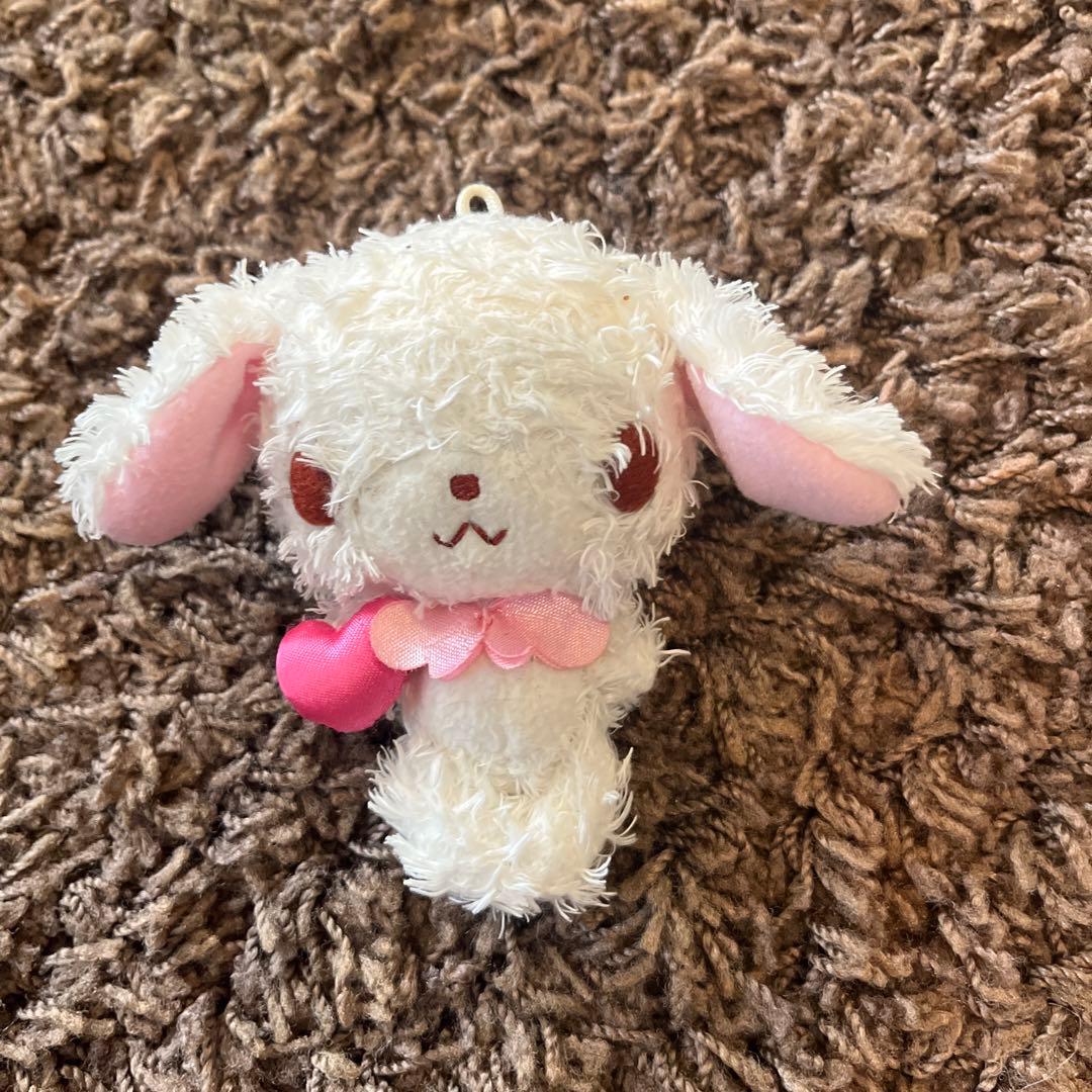 サンリオシュガーバニーズ　しろうさ　マスコット　ぬいぐるみ　平成レトロ