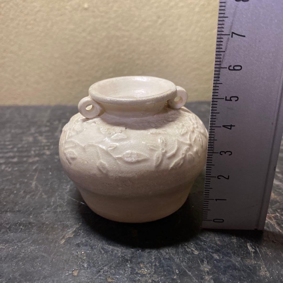 中国美術　古玩　白磁水滴