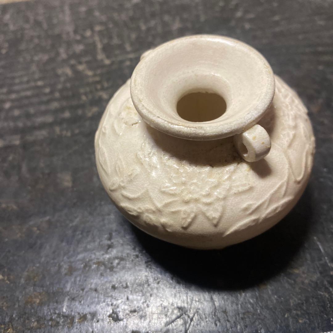 中国美術　古玩　白磁水滴