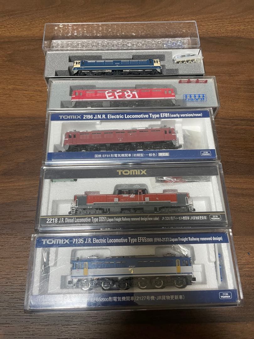 EF81 EF65 他機関車5両セット TOMIX KATO