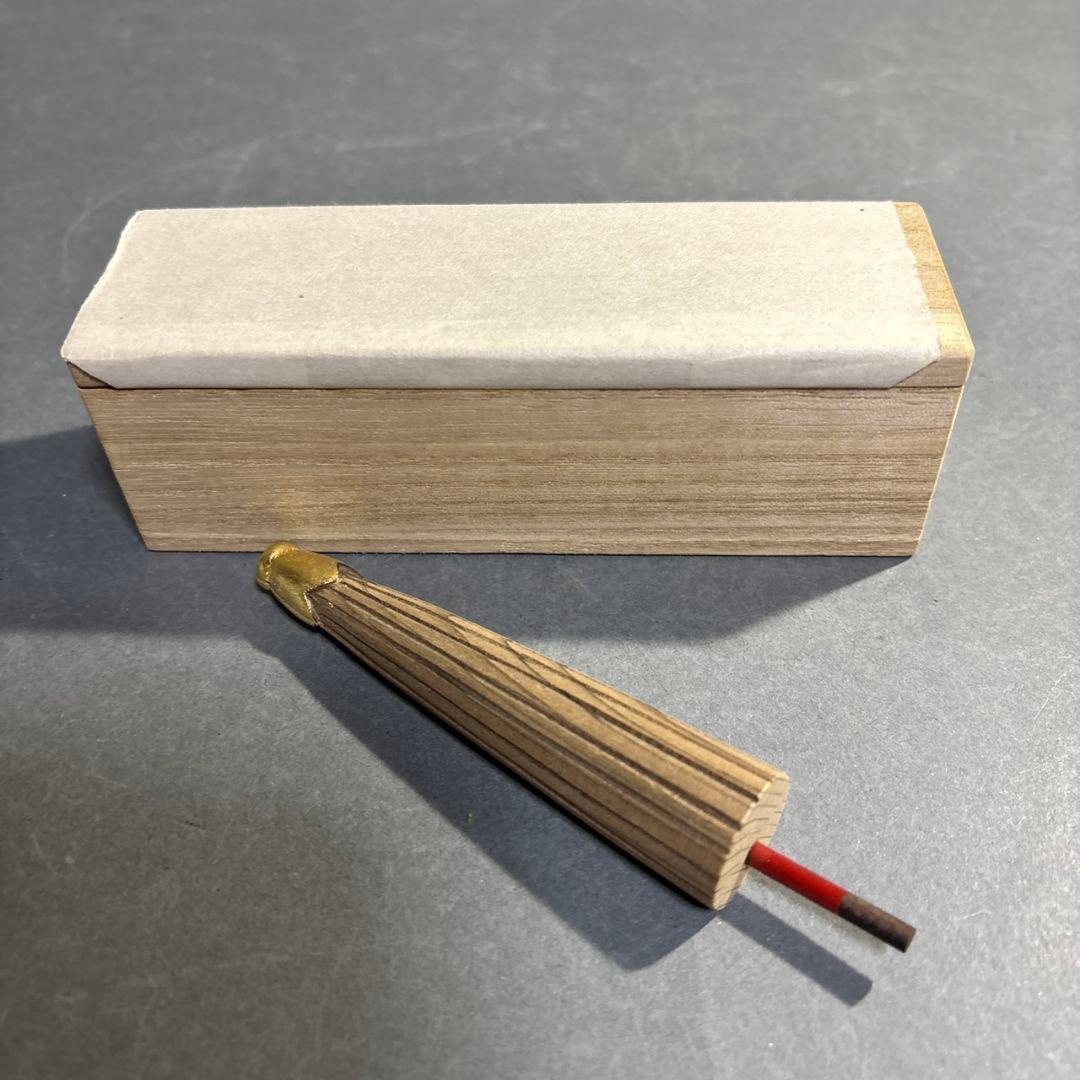 茶道具　小松一徳　神代杉　傘香合　共箱