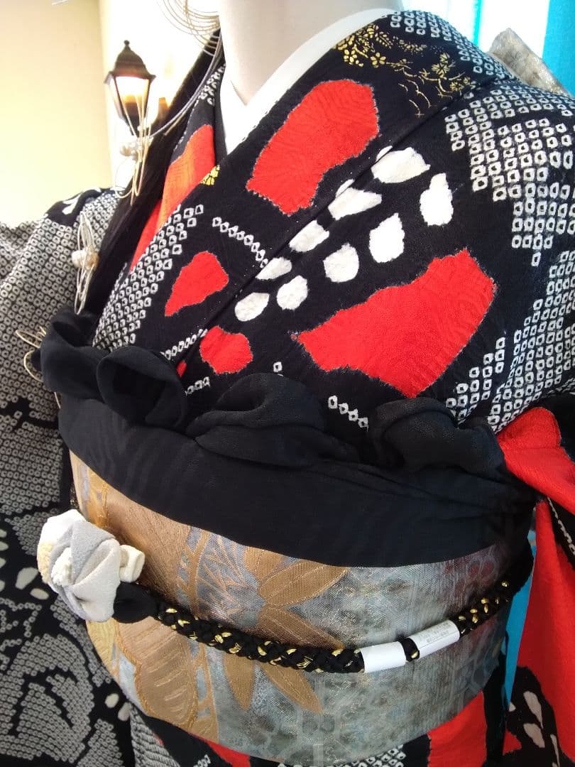 振袖フルセット、正絹総絞り、成人式、重ね衿、帯揚げ帯締め、本佐賀袋帯、襦袢