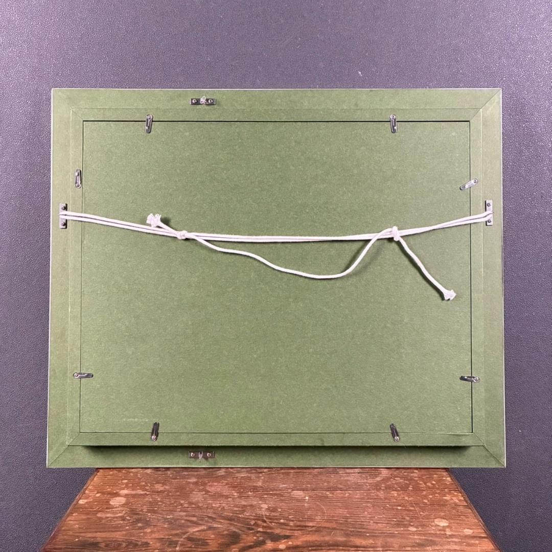 美品 山田幸見「筆と羽根と…」キャンバスに油彩 直筆サイン入 一枚の絵 豪華額装