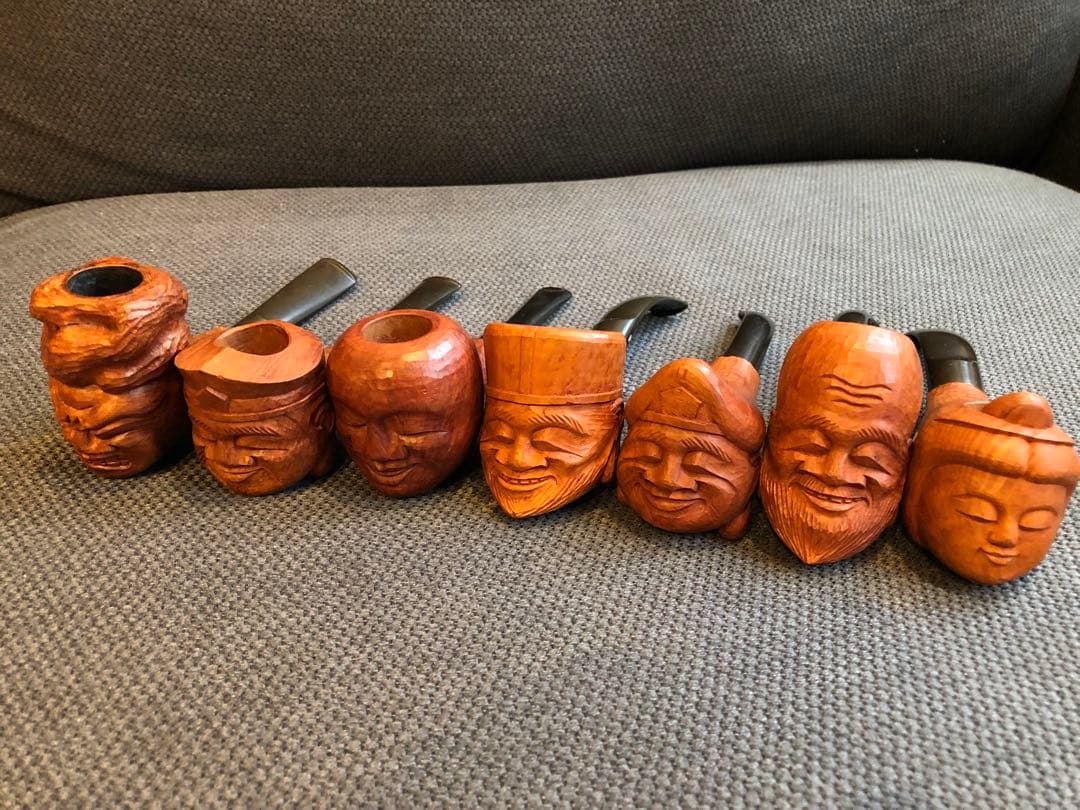 七福神  木製工芸品パイプ