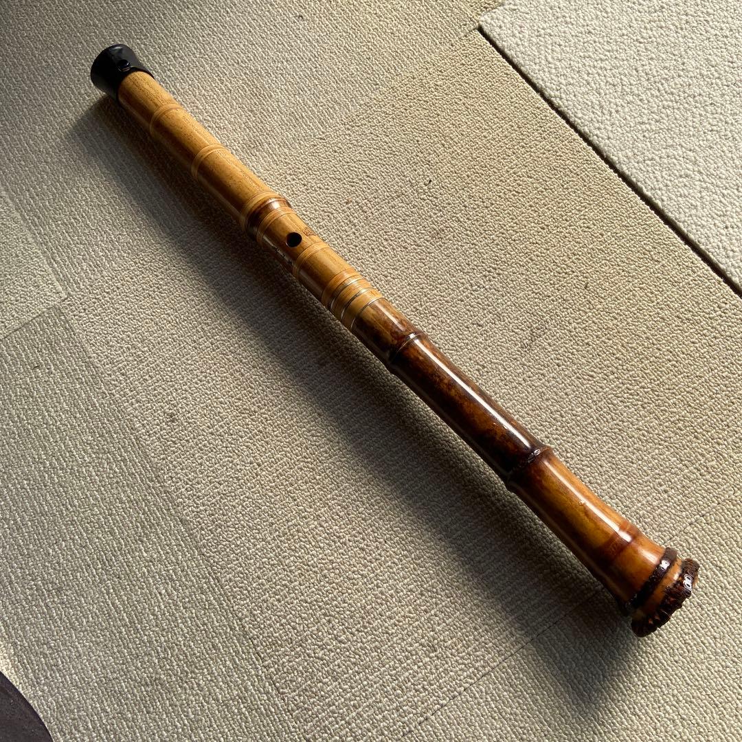 249⭐️尺八眞山銘　一尺九寸管　眞山銘三印