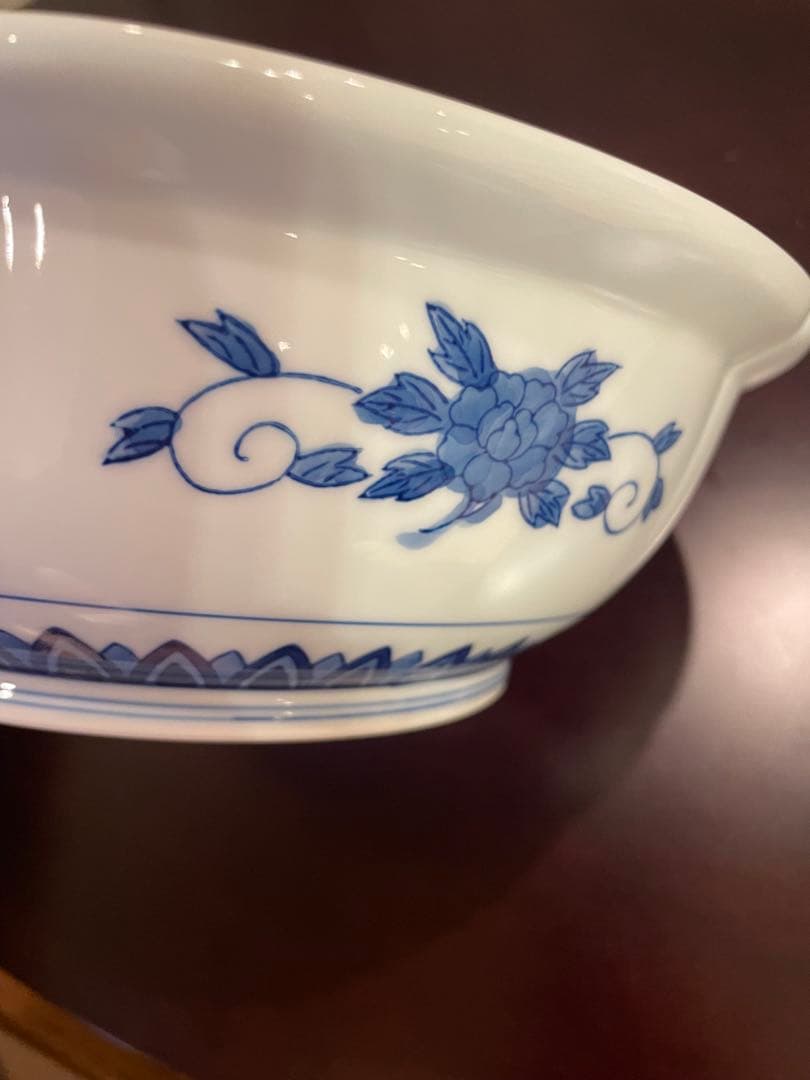 未使用品　有田焼　古伊万里　富貴長春　金彩 花鳥唐獅子 鳳凰　大皿 深皿　唐草