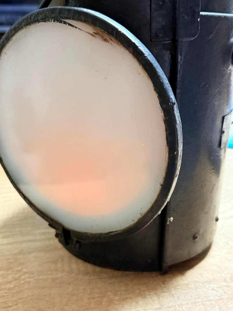 国鉄　信号合図燈　信号灯　鉄道グッズ　アンティーク　ライト