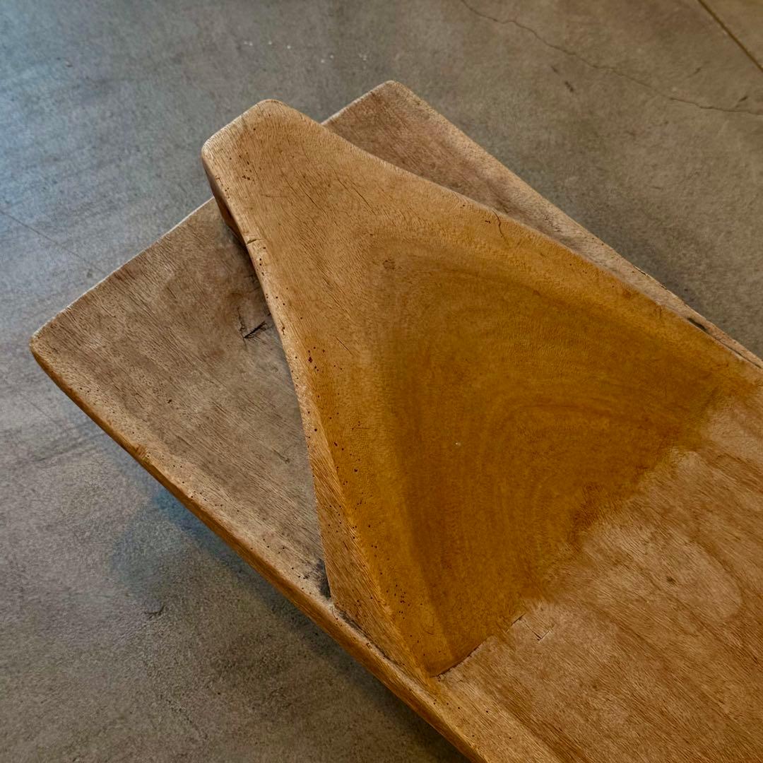 【超希少】セヌフォ族 デイベッド 木彫ベンチ 西アフリカ民藝 180cm