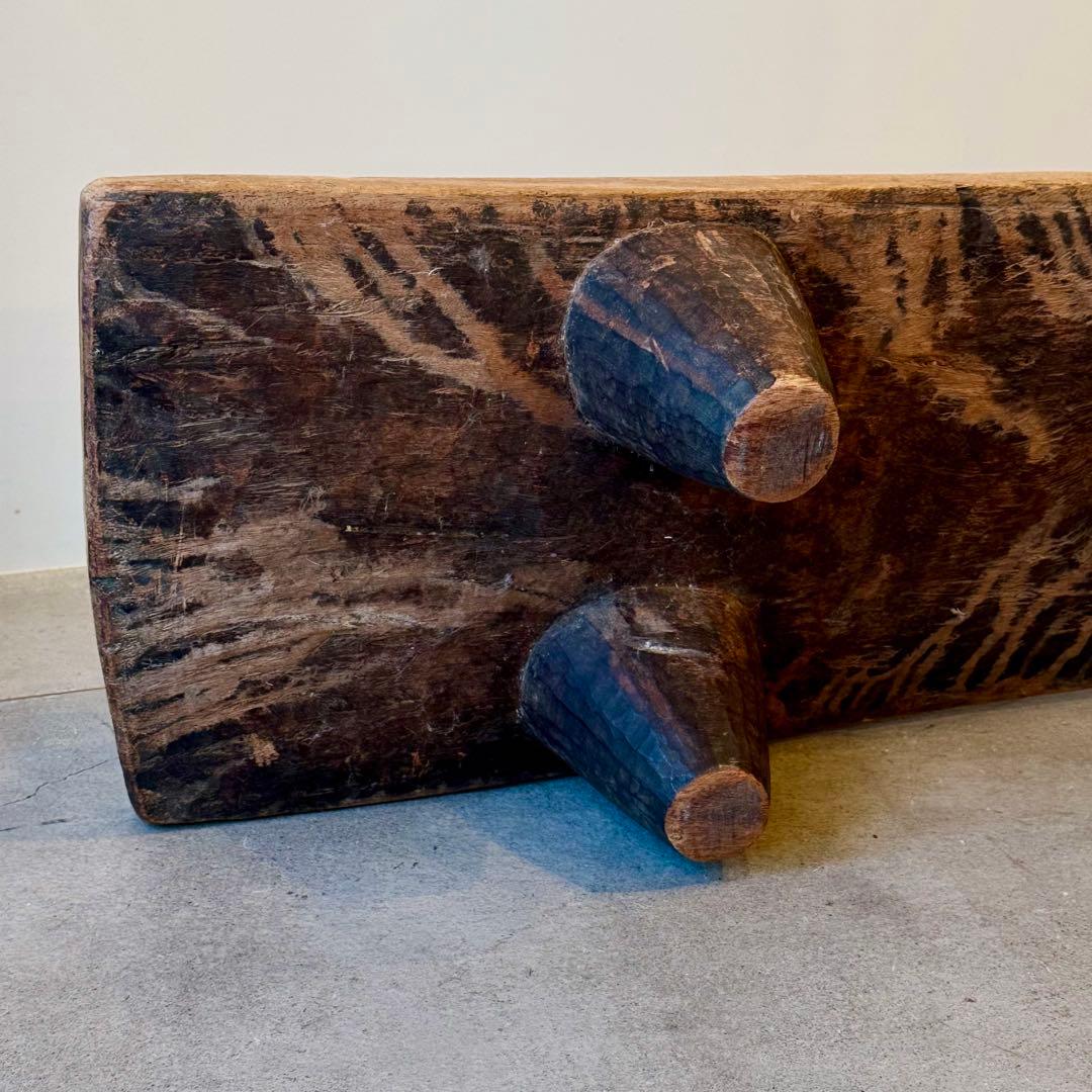 【超希少】セヌフォ族 デイベッド 木彫ベンチ 西アフリカ民藝 180cm