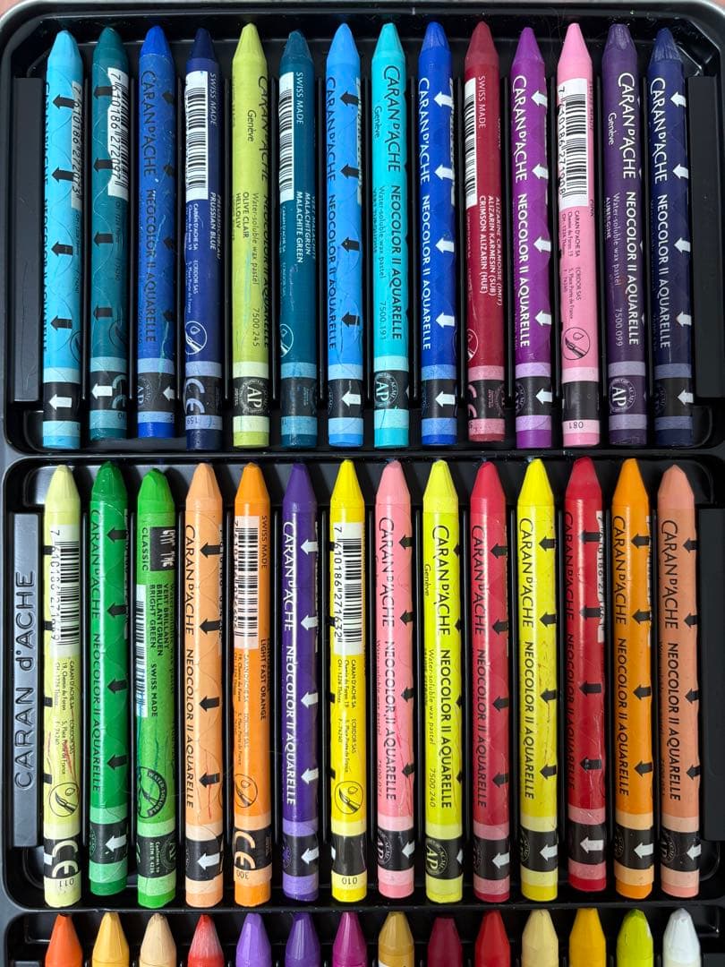 CARAN d’ACHE カランダッシュ 84色 ネオカラーⅡ パステル水溶性