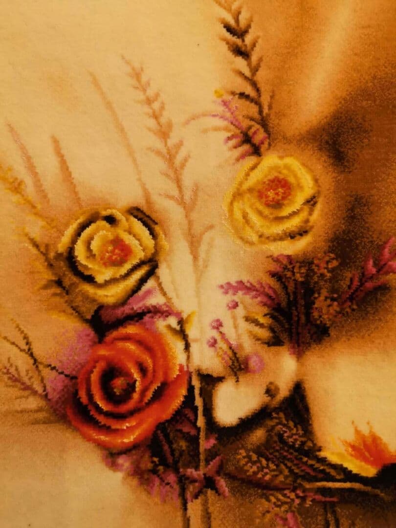 額入りペルシャ絨毯