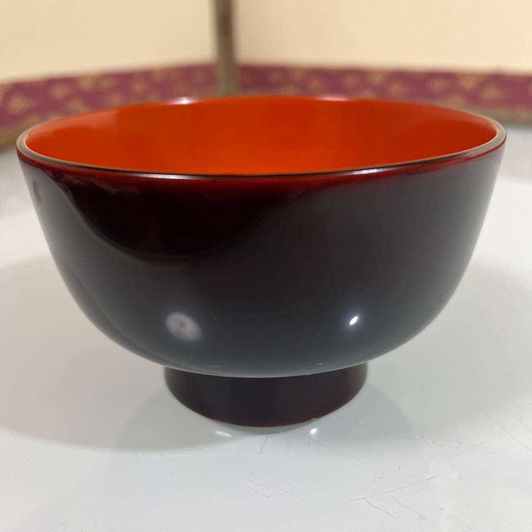 A l ma❣️木製漆　輪島塗　溜塗　お椀2ケ