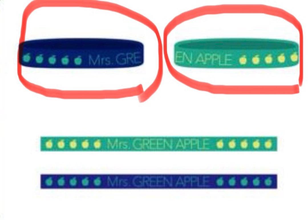 【初期】 Mrs. GREEN APPLE ラバーバンドセット